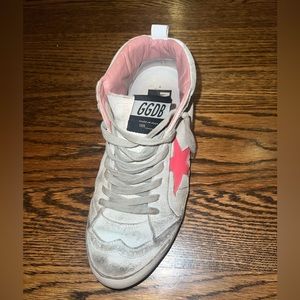 Golden Goose Mid Star - Pink Star